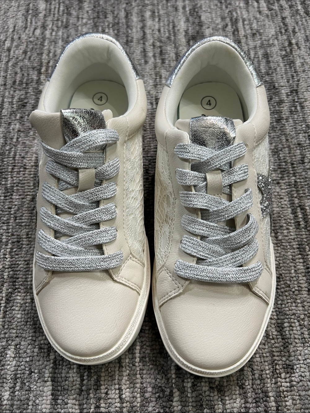 Art Class Kaitlyn Star Court Sneakers Girls Size 5 - Picture 3 of 8